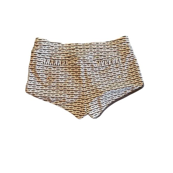 Athleta Blue Abstract Print Drawstring Waist Running Shorts Size Medium - Picture 4 of 7